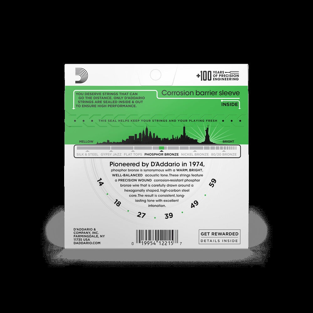 14-59 Heavy, Phosphor Bronze Acoustic Guitar Strings