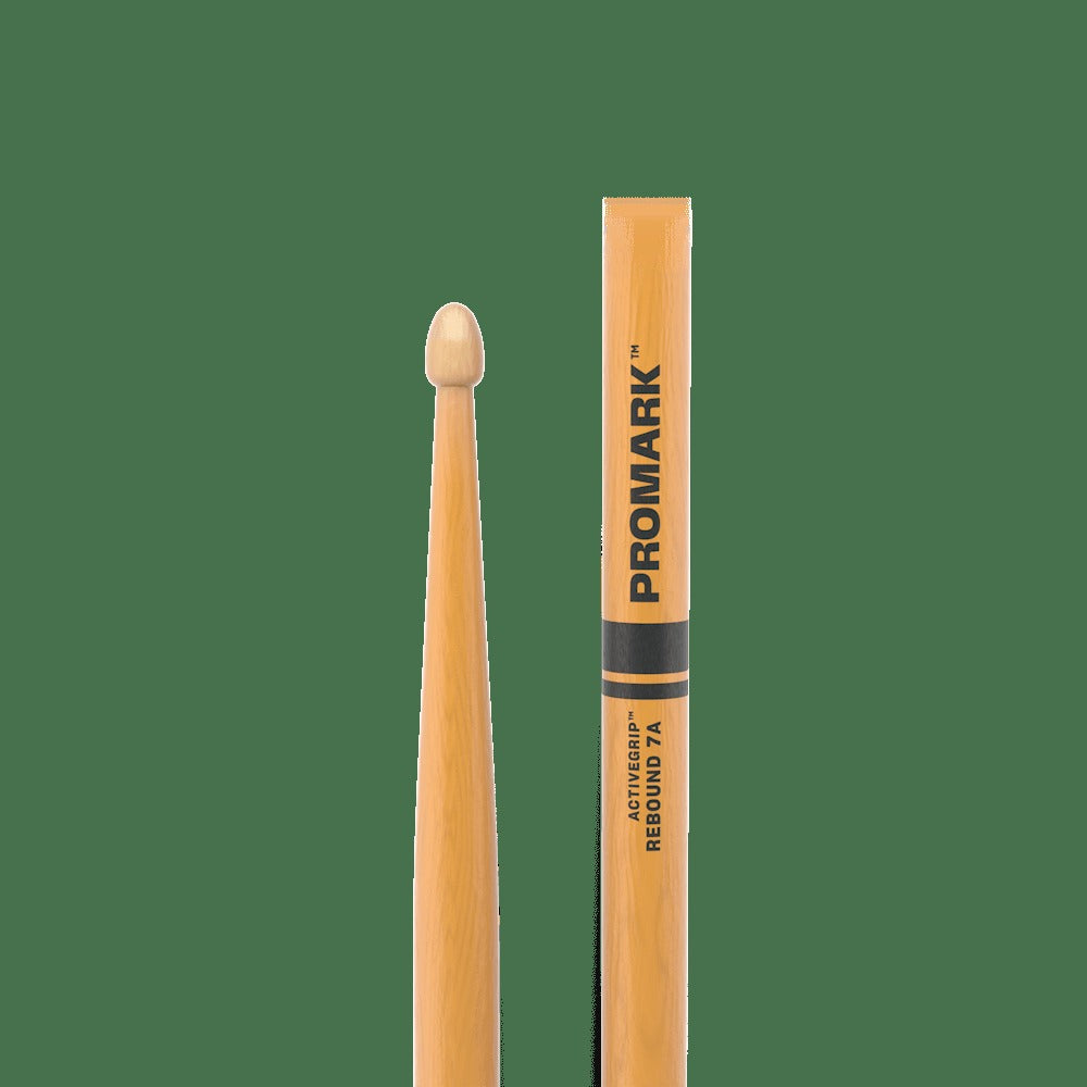 Rebound 7A ActiveGrip Clear Hickory Drumstick, Acorn Wood Tip