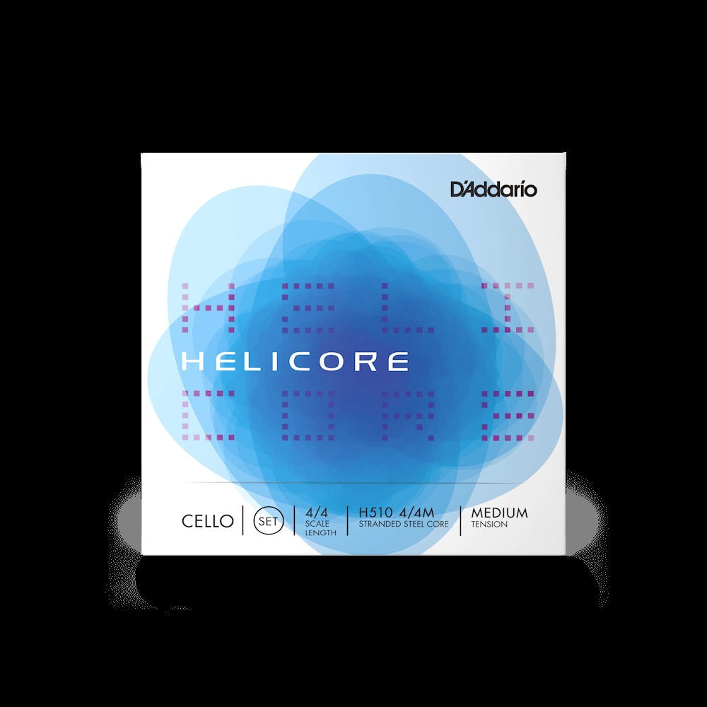 Helicore Cello String Set, 4/4 Scale, Medium Tension