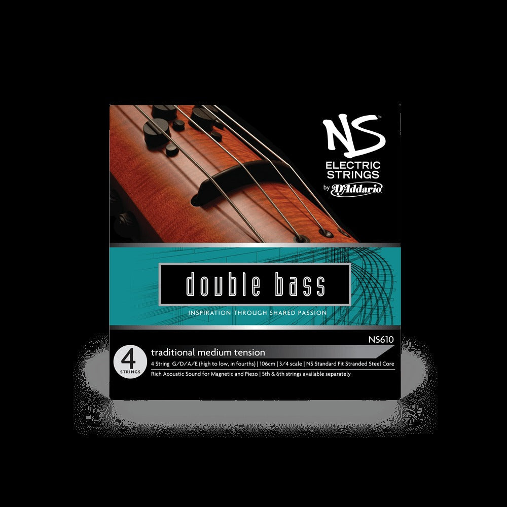 NS Electric Traditional Bass String Set, 3/4 Scale, Medium Tension