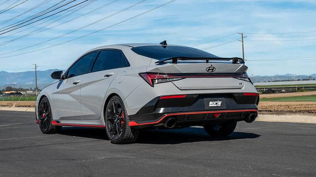 Borla Cat-Back Exhaust System - Black Chrome Tips | 2024-2026 Hyundai Elantra N (141019BC)