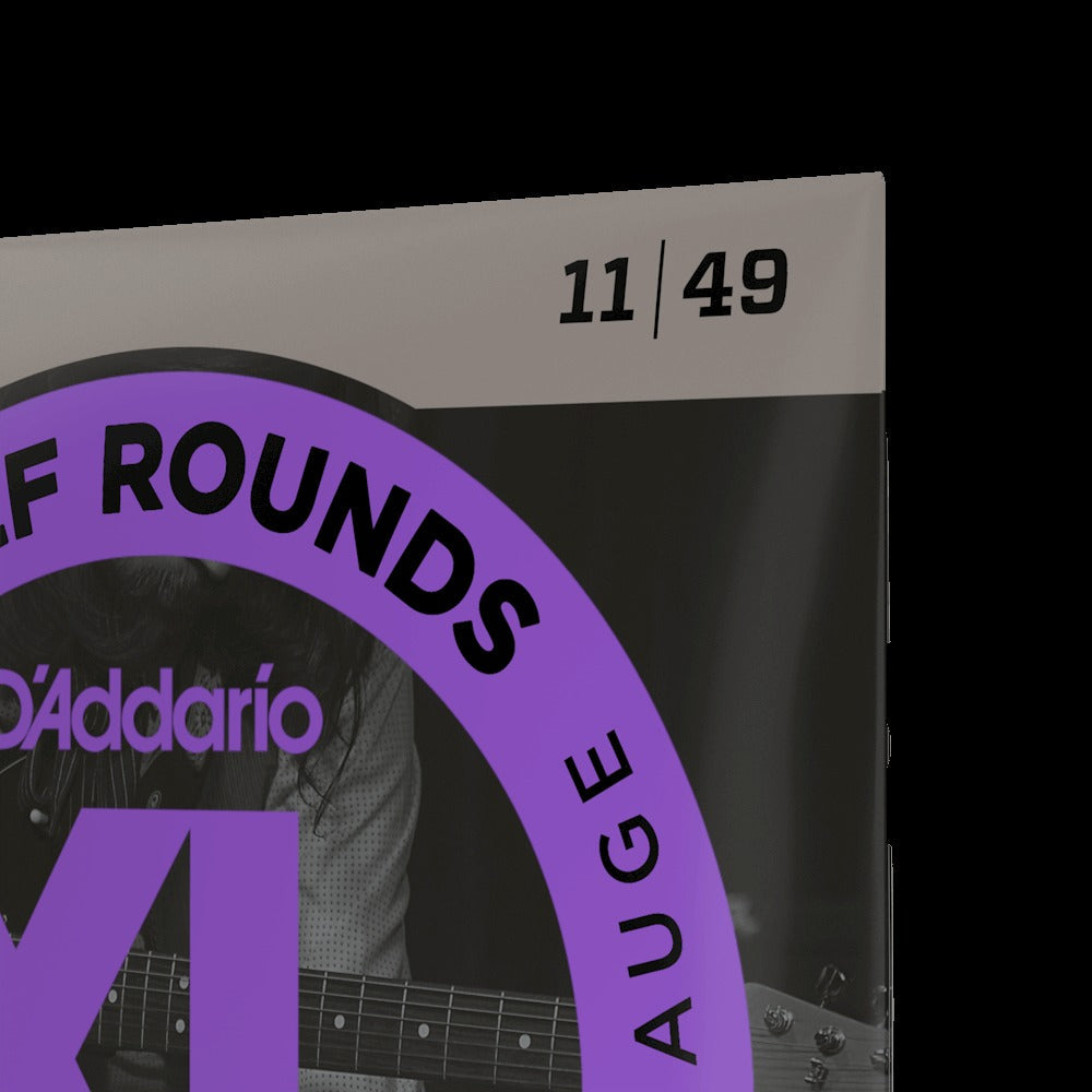 11-49 Medium, XL Half Rounds Electric Guitar Strings