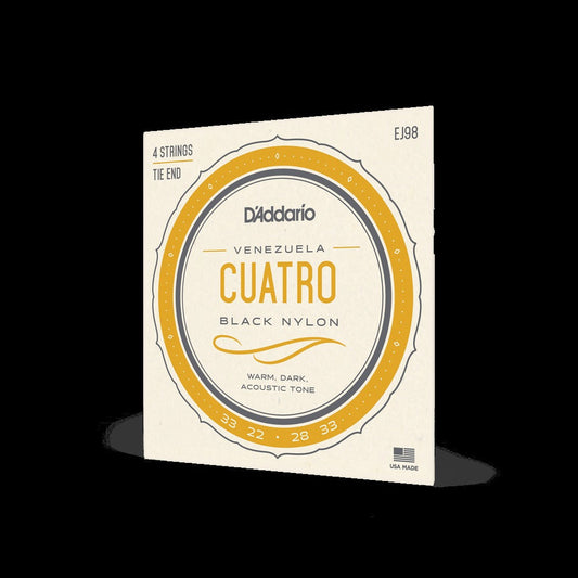 Cuatro-Venezuela, 4-String, Black Nylon