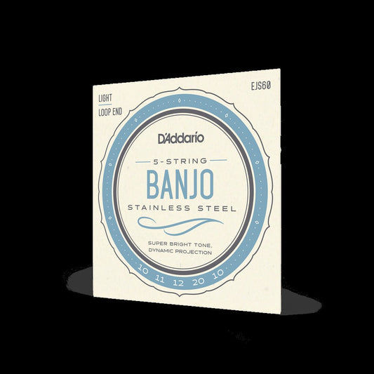 10-20 Light, 5-String, Stainless Steel