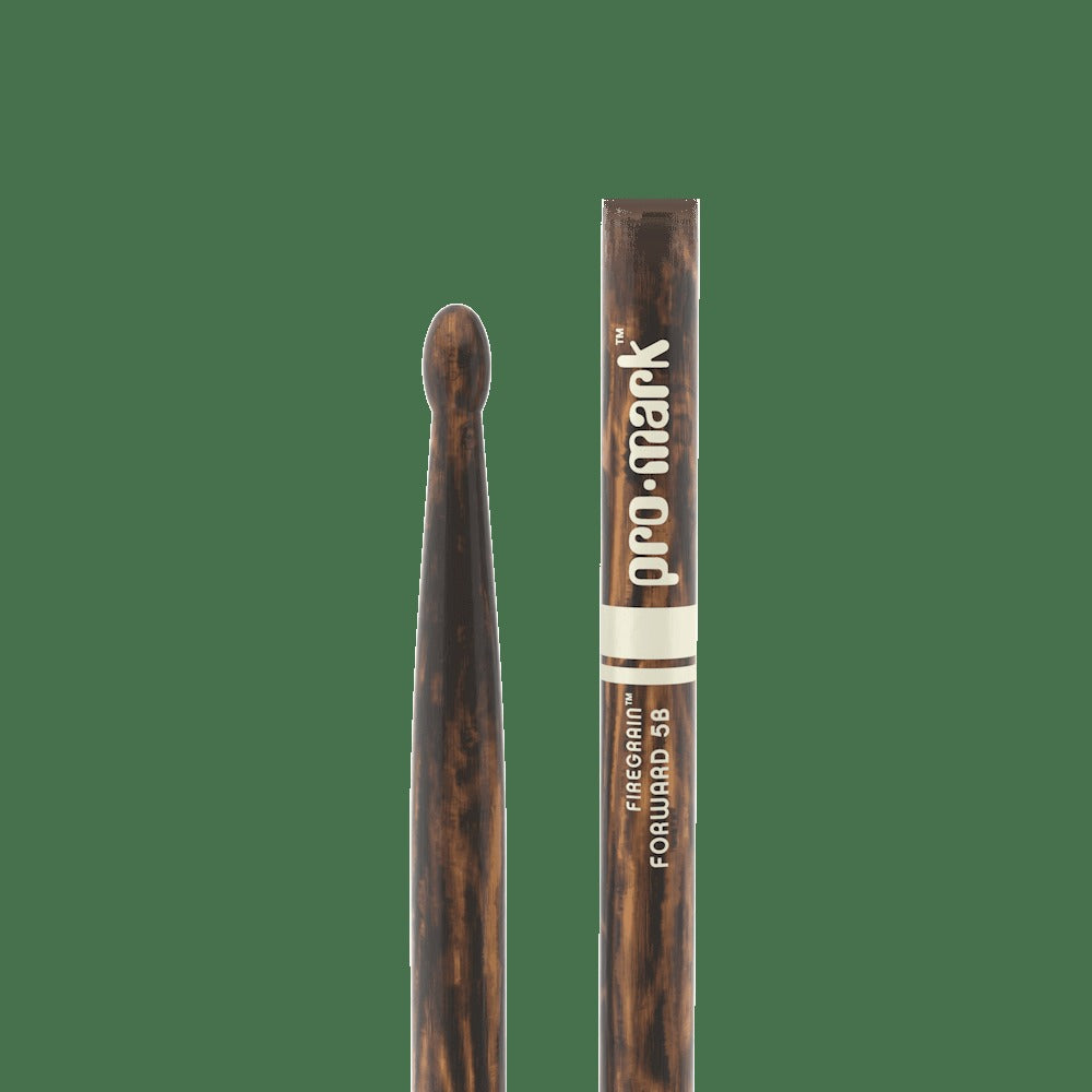 Classic Forward 5B FireGrain Hickory Drumstick, Oval Wood Tip