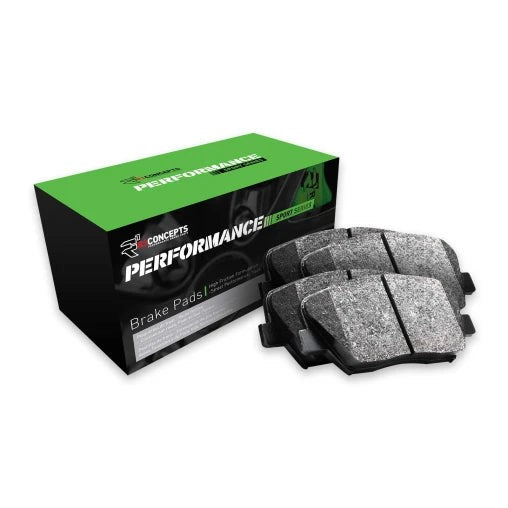 R1 Concepts Rear Performance Sport Pads | 2008-2015 Mitsubishi Evo X (2115-1368-00)