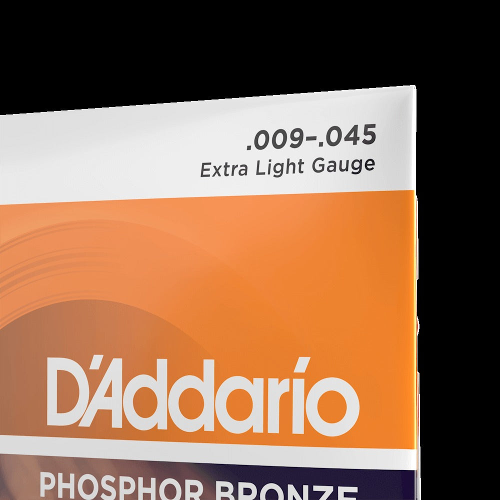 09-45 Extra Light 12-String, Phosphor Bronze Acoustic Guitar Strings