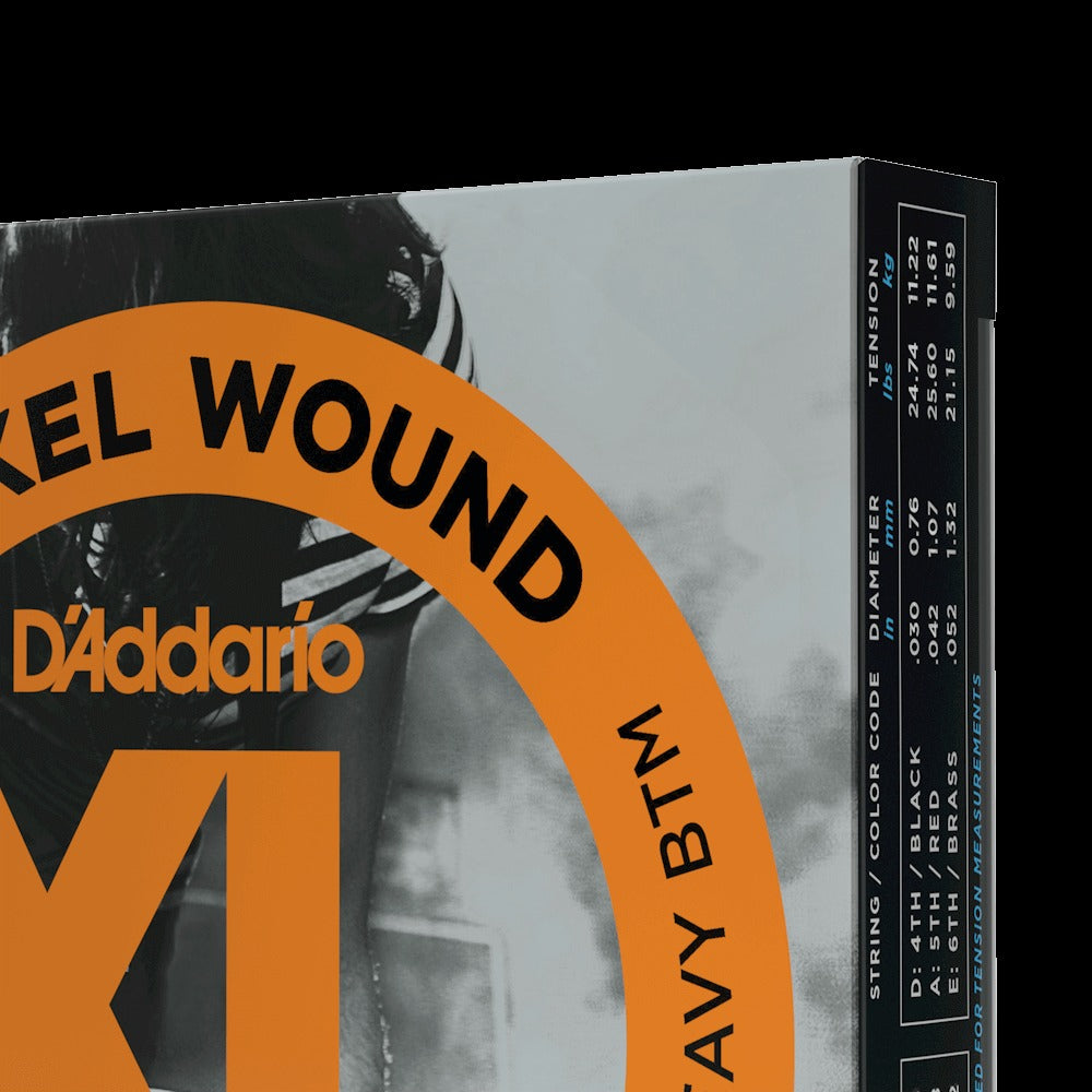 10-52 Light Top/Heavy Bottom, XL Nickel Electric Guitar Strings
