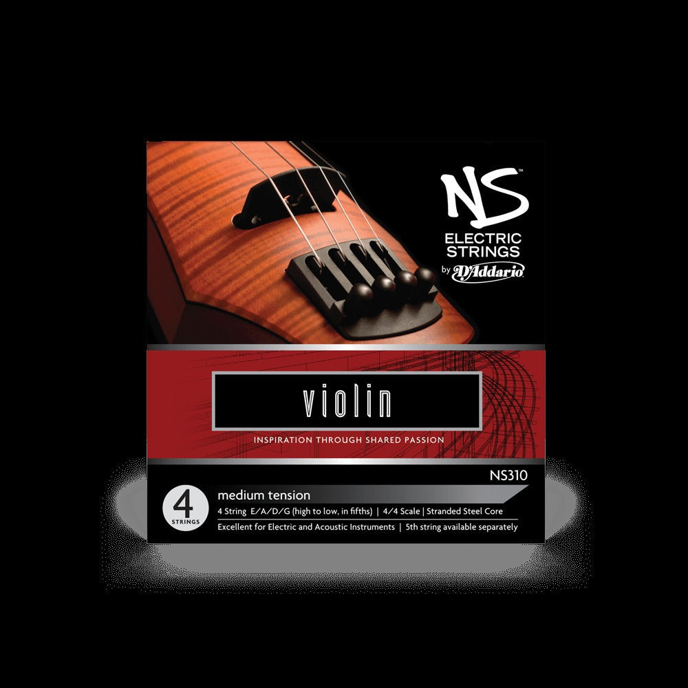 NS Electric Violin String Set, 4/4 Scale, Medium Tension