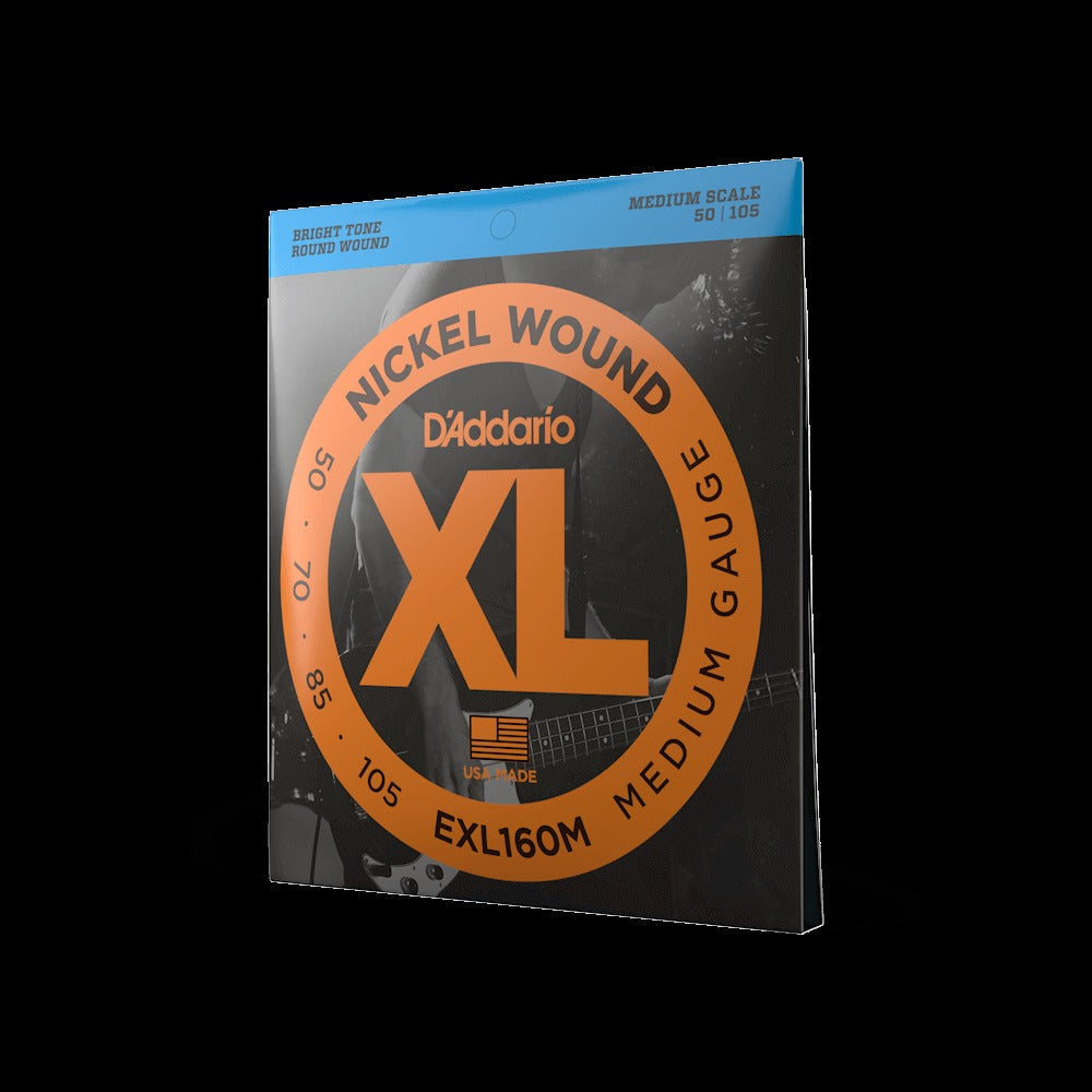 50-105 Medium, Medium Scale, XL Nickel Bass Strings