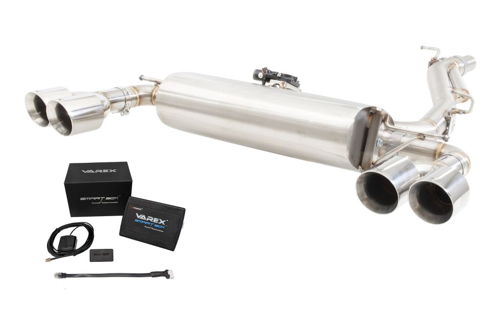 XForce Varex Valved Cat-Back Exhaust System w/ SmartBox | 2022+ Volkswagen Golf Mark 8/8.5 R (ESVGR8HVKSB)