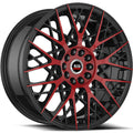 Spec-1 Wheels SP-53 Gloss Black w/ Red Machined Spoke Faces 20x8.5 | 5x114.3/5x120 (SP-5320853838GBR)