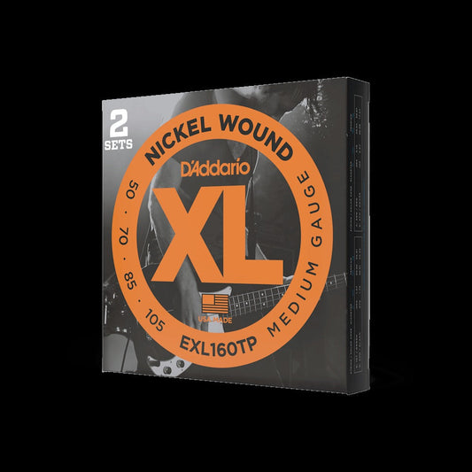 50-105 Medium, Long Scale, XL Nickel Bass Strings