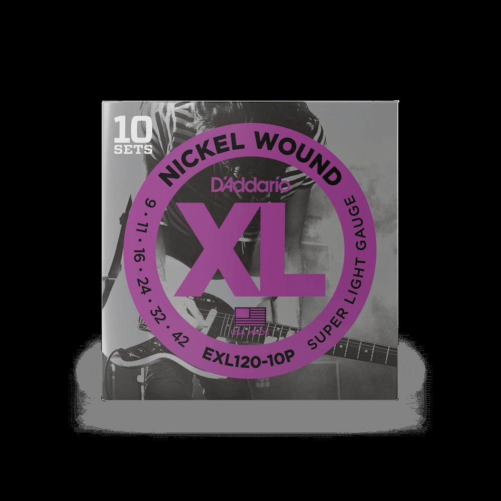 09-42 Super Light, XL Nickel Electric Guitar Strings