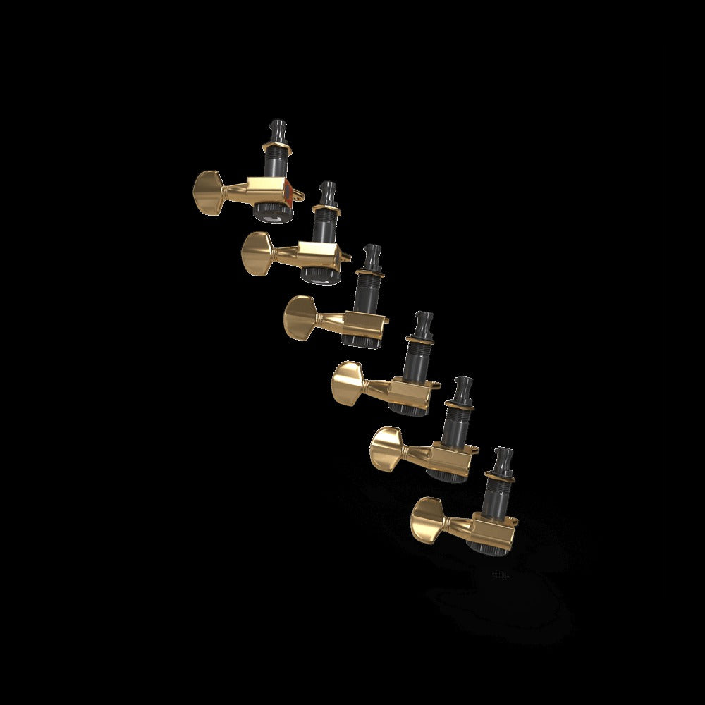 Auto-Trim Locking Tuning Machines, 6 in-line