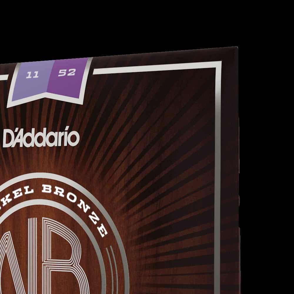 11-52 Custom Light, Nickel Bronze Acoustic Guitar Strings