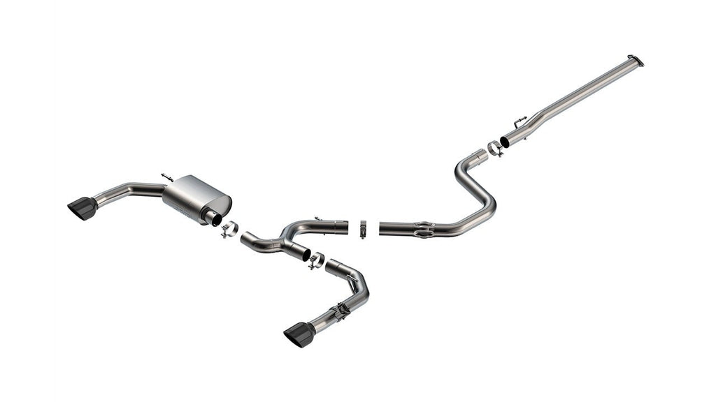 Borla Cat-Back Exhaust System - Black Chrome Tips | 2024-2026 Hyundai Elantra N (141019BC)