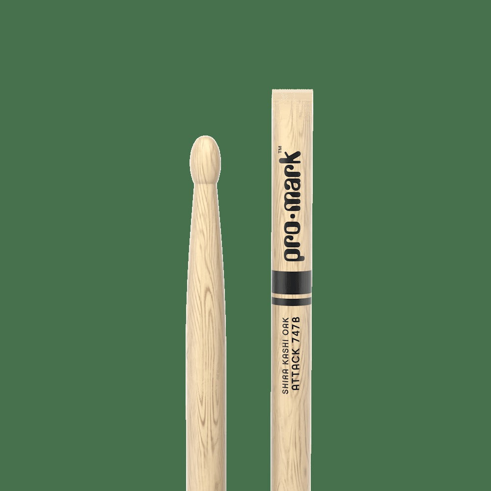 Classic Attack 747B Shira Kashi Oak Drumstick, Oval Wood Tip