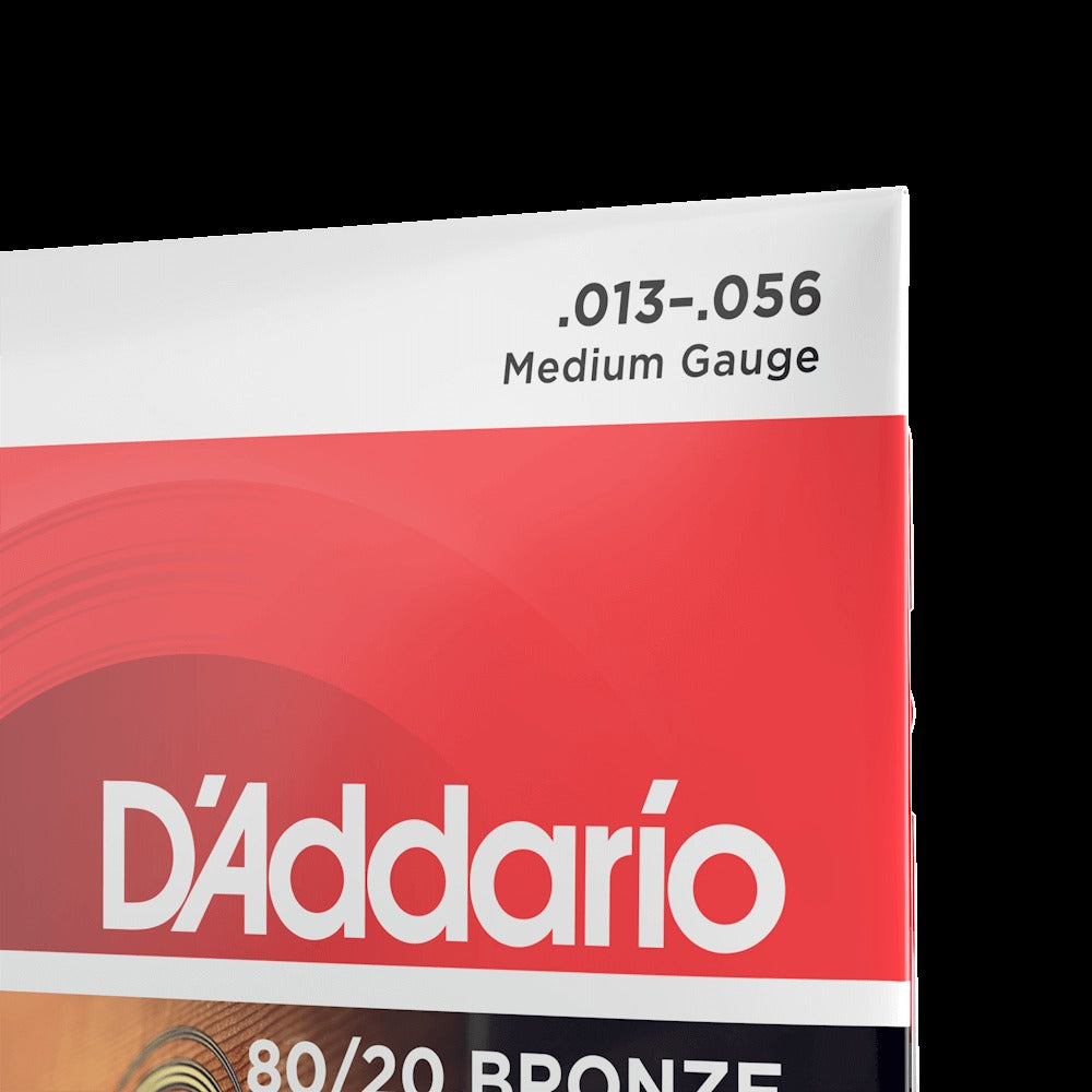 13-56 Medium, 80/20 Bronze Acoustic Guitar Strings