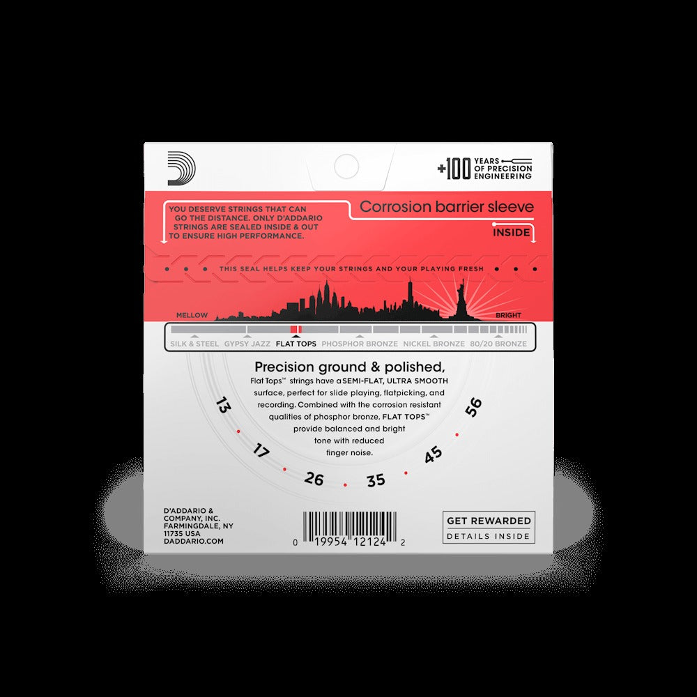 13-56 Medium, Flat Tops Phosphor Bronze Acoustic Guitar Strings