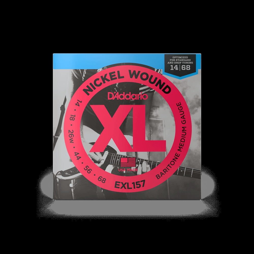 14-68 Medium Baritone, XL Nickel Electric Guitar Strings