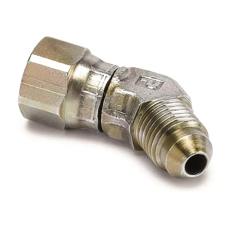 Autometer 45 ° -4AN FEMALE TO -4AN MALE Adapter Fitting Steel | Universal (3273)