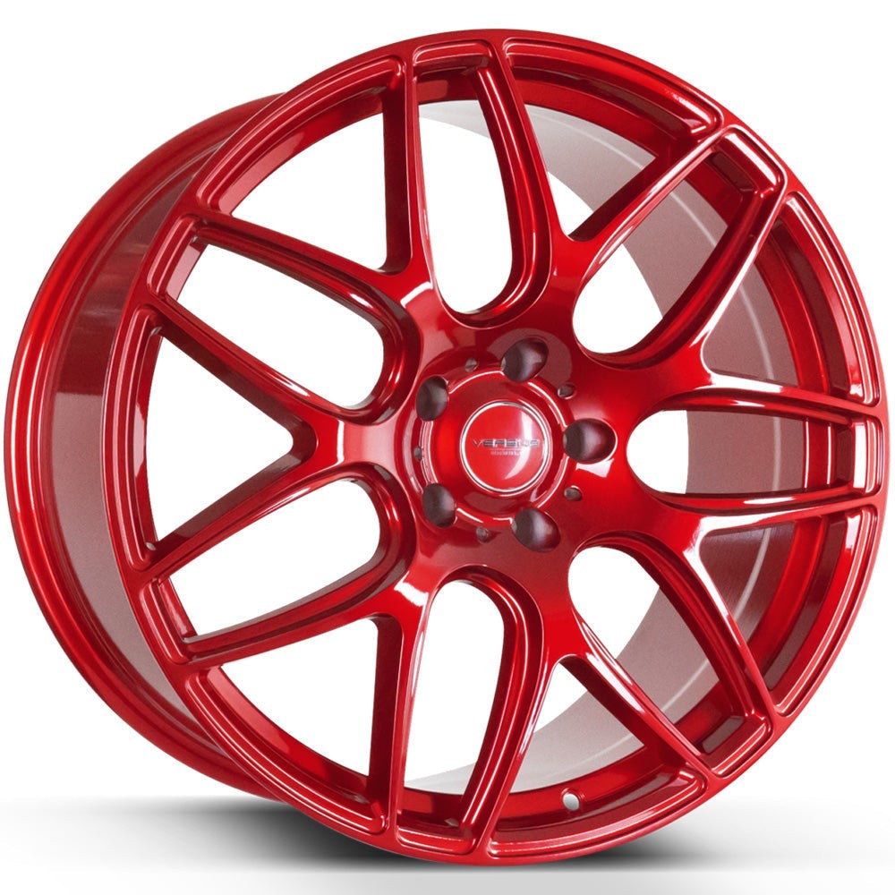 Versus Racing VS10 Gloss Red 17x7.5 | 4x100/4x114.3 (VS1017758H+35RED)