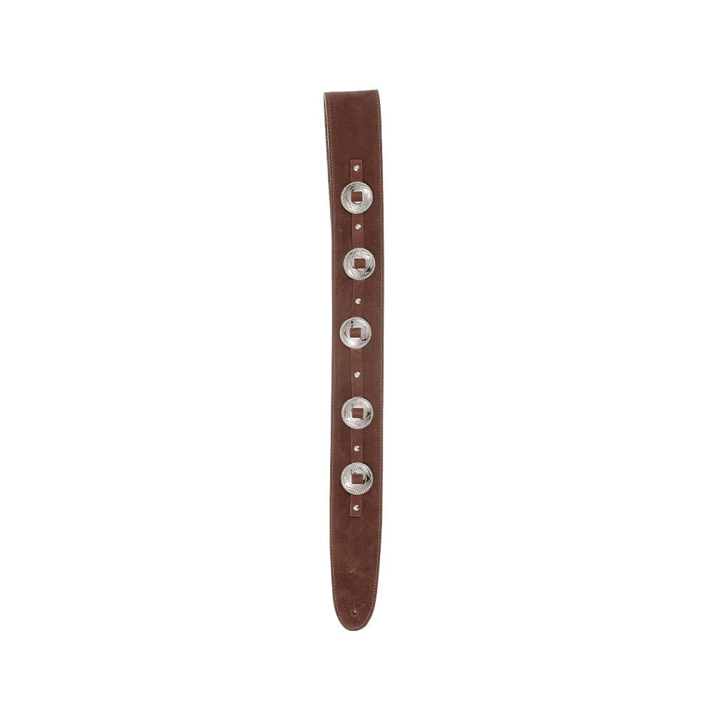 Conchos Leather Guitar Straps