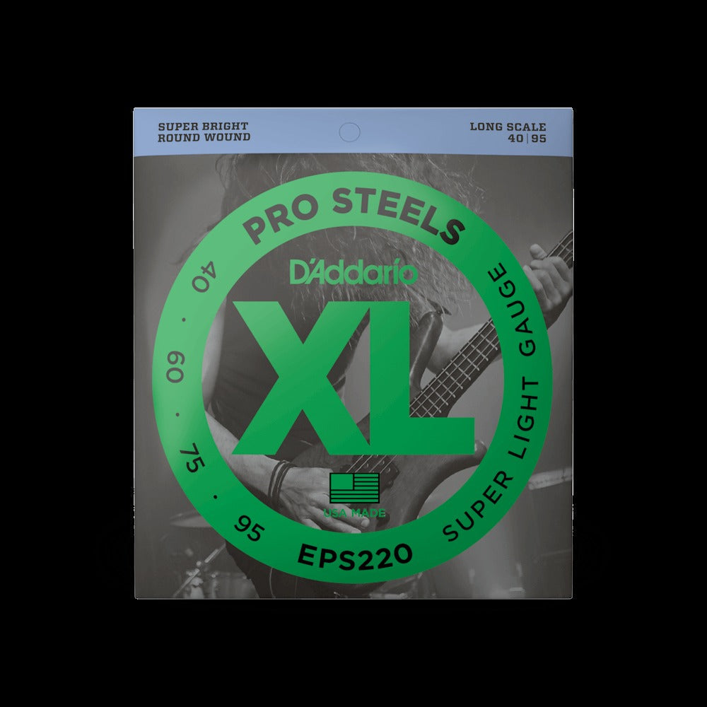 40-95 Super Light, Long Scale, XL ProSteels Bass Strings
