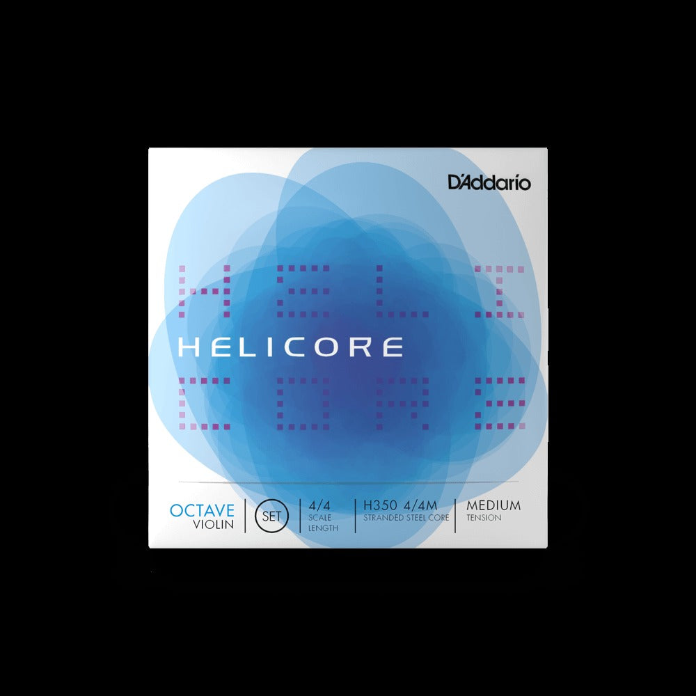 Helicore Octave Violin String Set, 4/4 Scale, Medium Tension