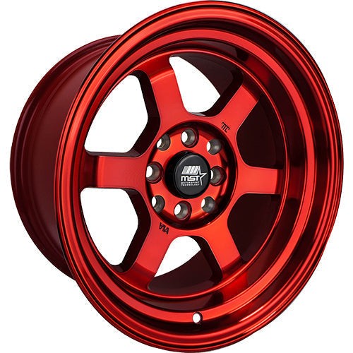 MST Wheels Time Attack Ruby Red 15x8 | 4x100/4x114.3 (01T-5816-0-FRED)