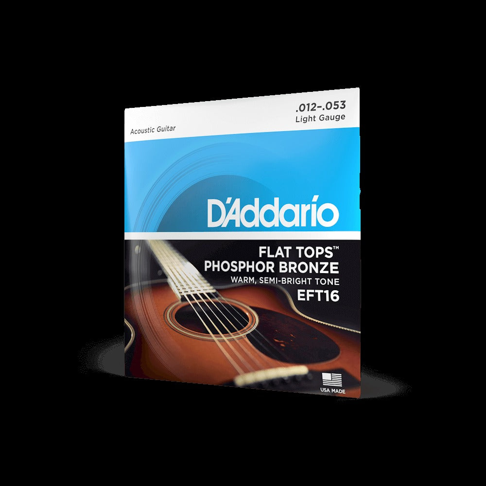 12-53 Light, Flat Tops Phosphor Bronze Acoustic Guitar Strings