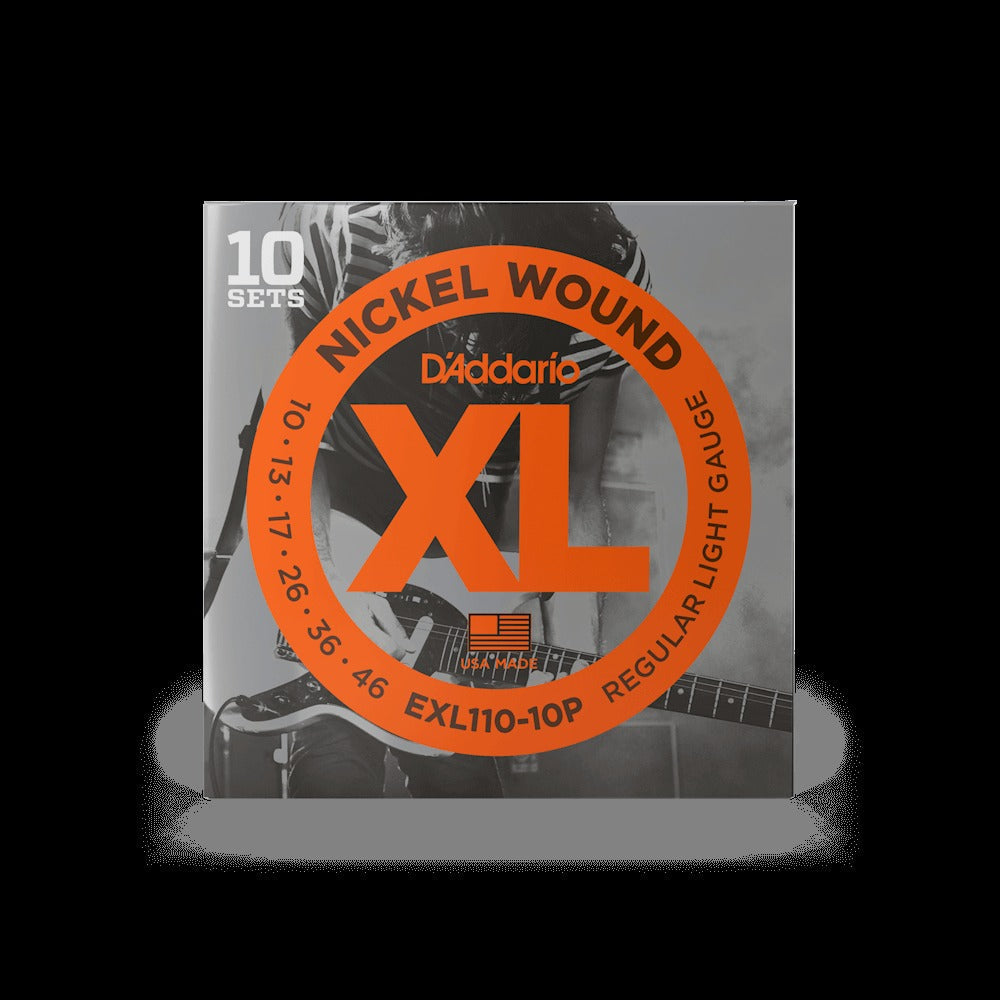 10-46 Regular Light, XL Nickel Electric Guitar Strings