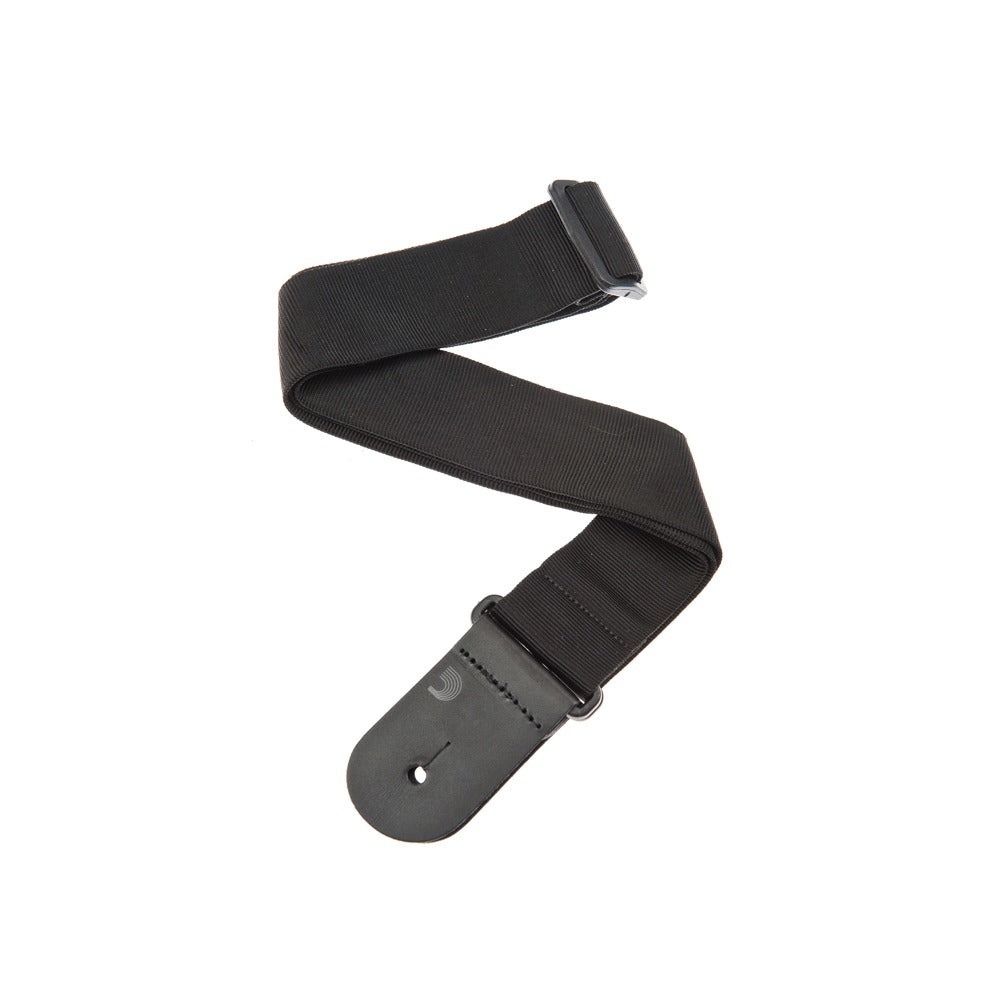 Woven Guitar Strap, Black Tube