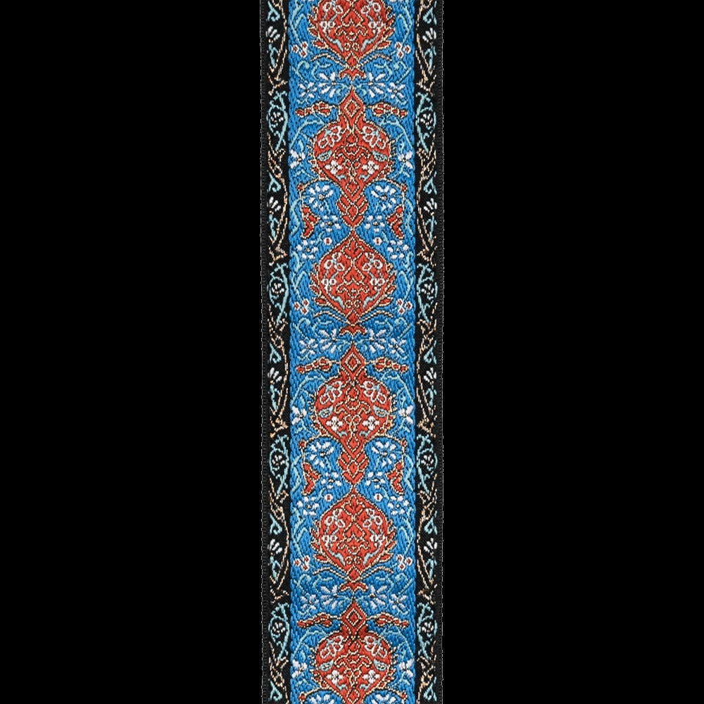 Eco Woven Guitar Strap, Blue & Orange