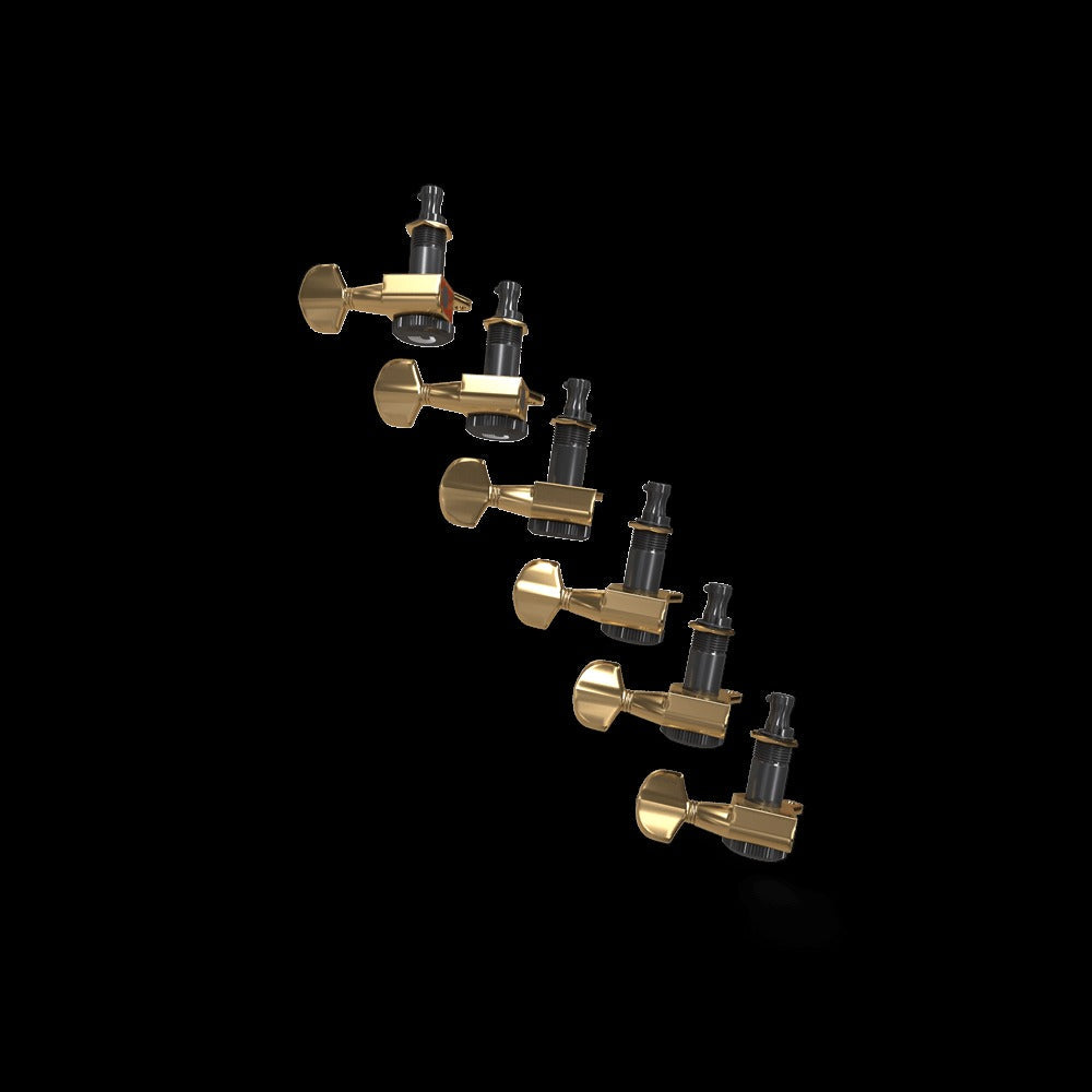 Auto-Trim Locking Tuning Machines, 6 in-line