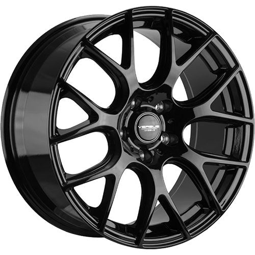 Versus Racing VS301 Gloss Black 20x8.5 | 5x114.3 (VS30120855114+40BLACK)