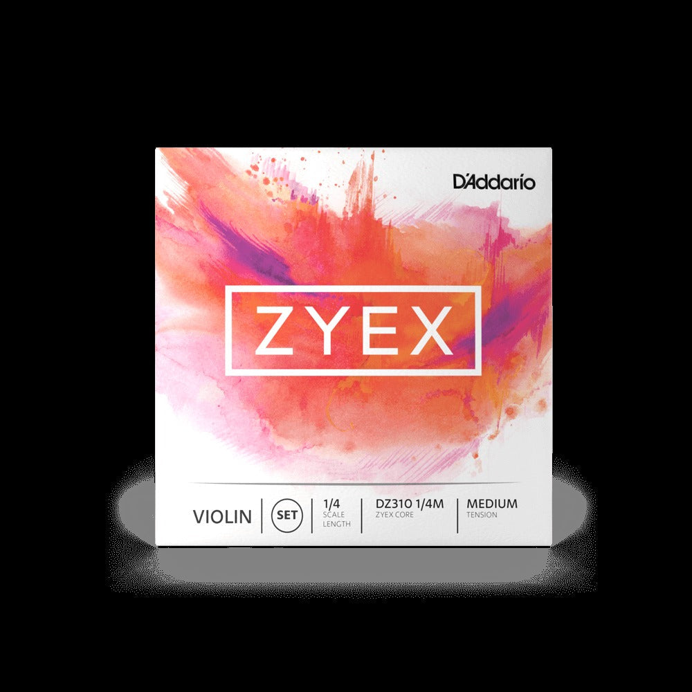 Zyex Violin String Set, 1/4 Scale, Medium Tension