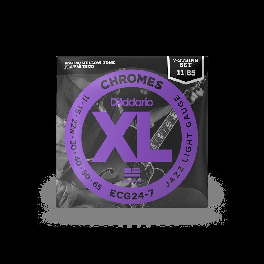 11-65 Jazz Light 7-String, XL Chromes Electric Guitar Strings