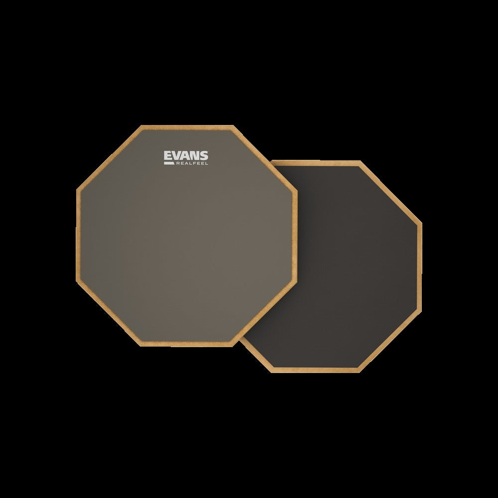 RealFeel 2-sided Practice Drum Pad, 12 Inch