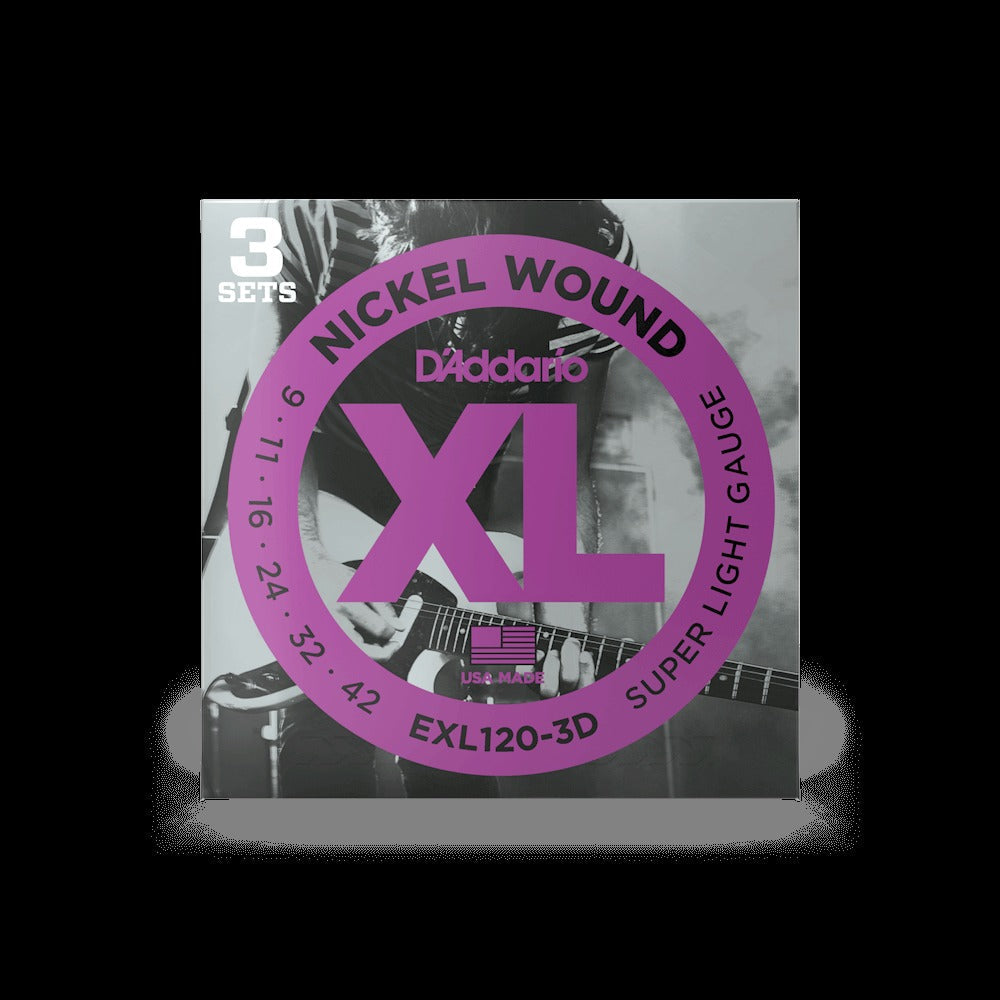 09-42 Super Light, XL Nickel Electric Guitar Strings