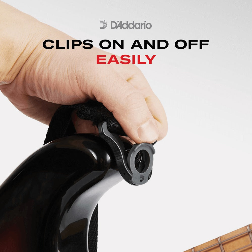 Comfort Leather Auto Lock Guitar Strap, 2.5"