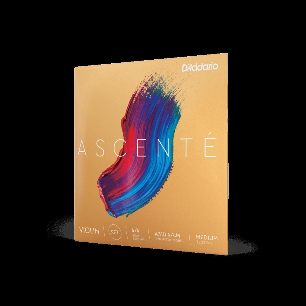 Ascenté Violin String Set, 4/4 Scale, Medium Tension
