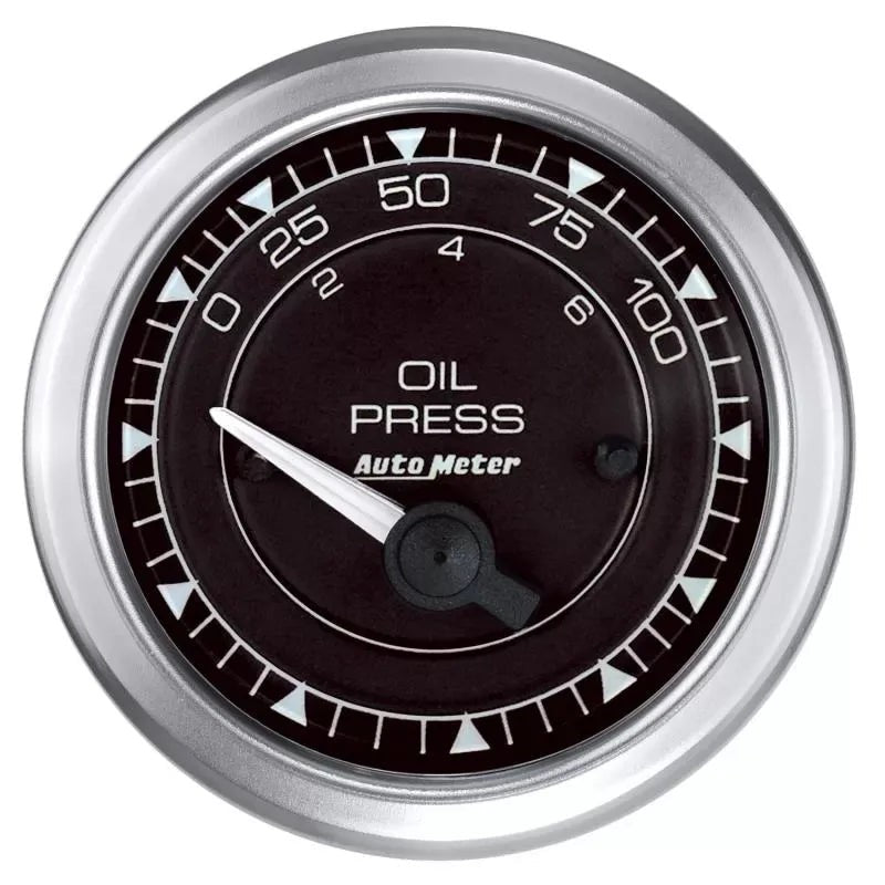 Autometer 2-1/16" 0-100 PSI Oil Pressure Gauge Chrono | Universal (8127)