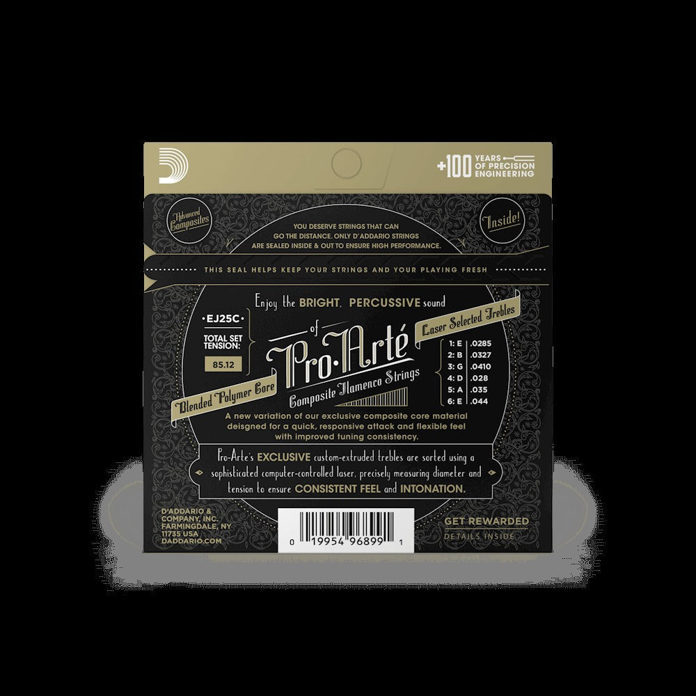 Flamenco Tension, Pro-Arté Clear Nylon Composite Classical Guitar Strings