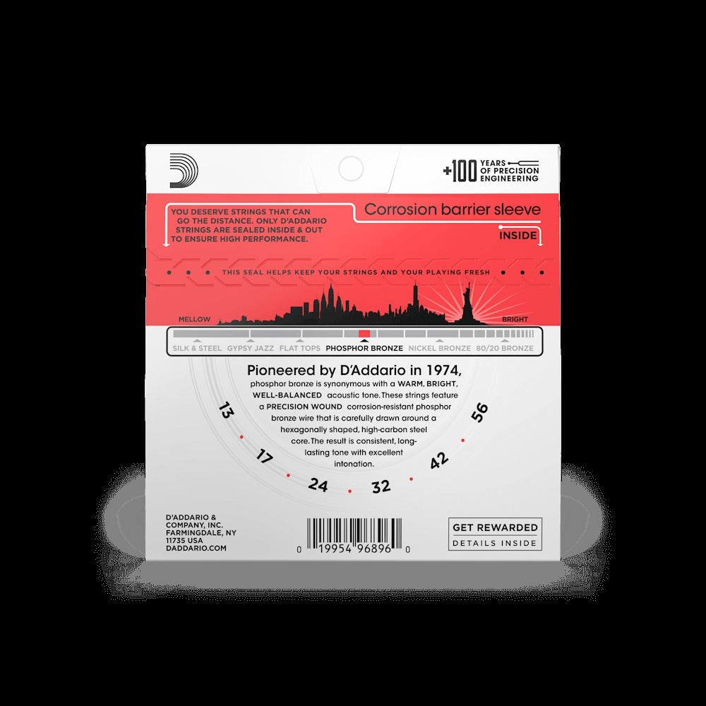 13-56 True Medium, Phosphor Bronze Acoustic Guitar Strings