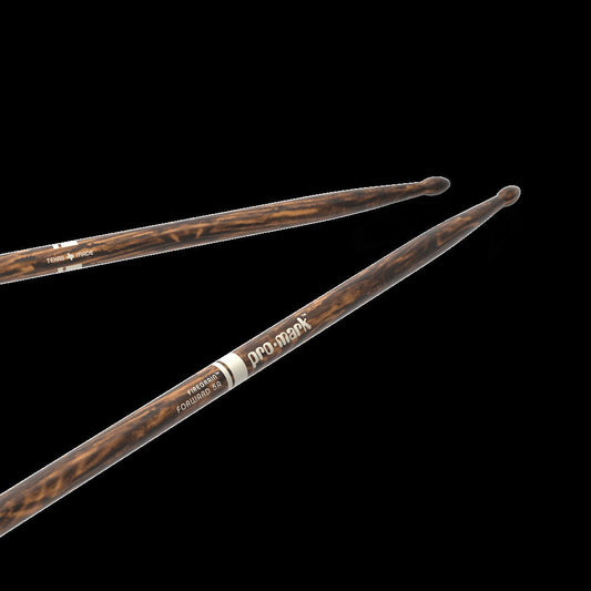 Classic Forward 5A FireGrain Hickory Drumstick, Oval Wood Tip