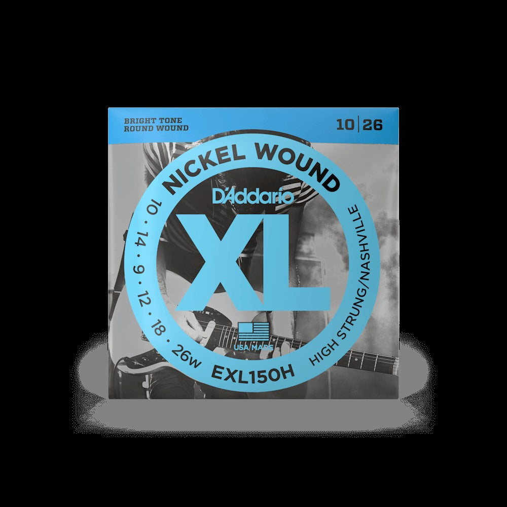 10-26 High Strung/Nashville Tuning, XL Nickel Electric Guitar Strings