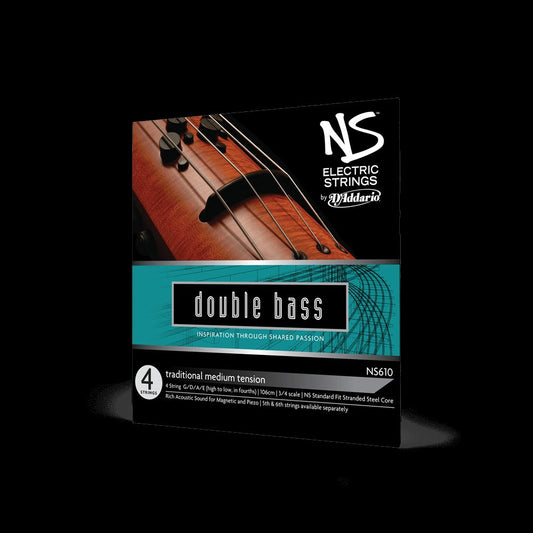 NS Electric Traditional Bass String Set, 3/4 Scale, Medium Tension