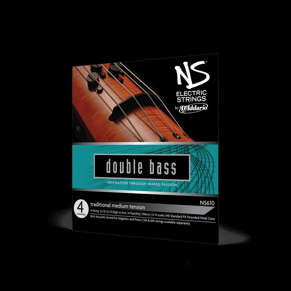 NS Electric Traditional Bass String Set, 3/4 Scale, Medium Tension